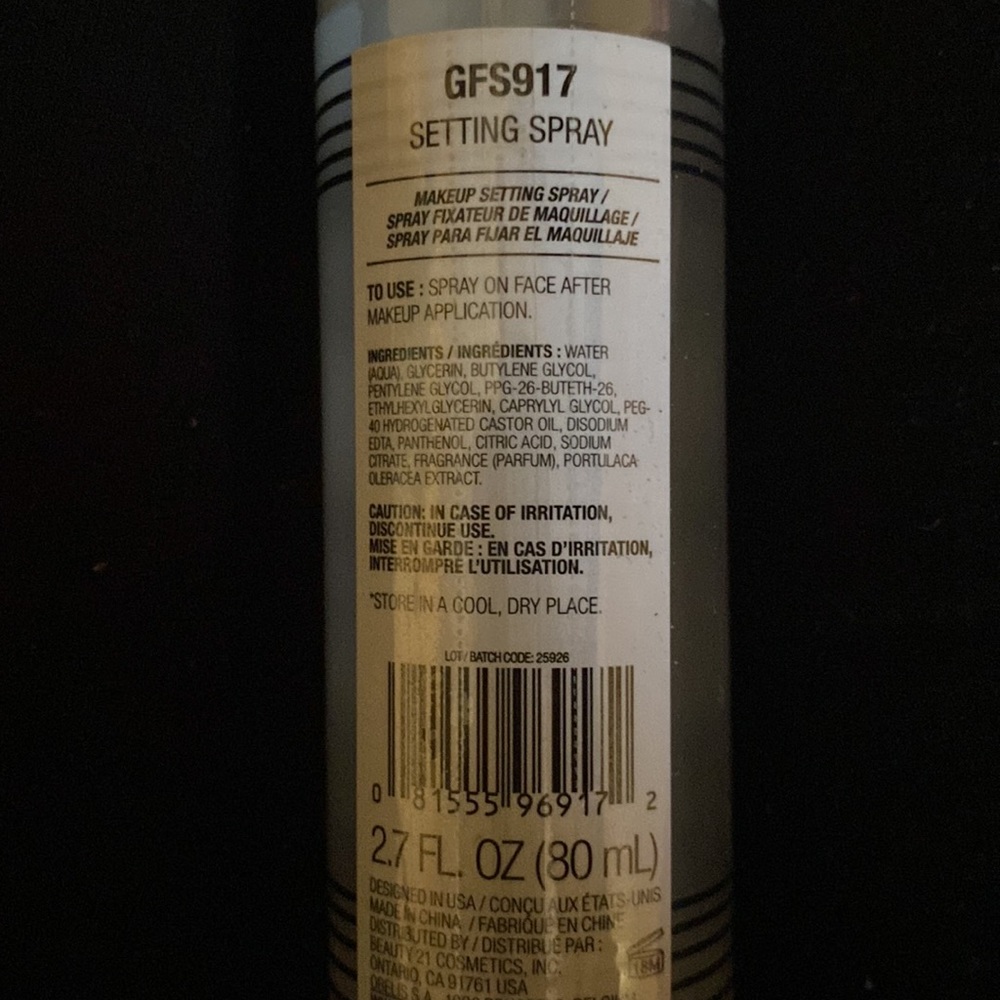Setting spray - Picture 3 of 4